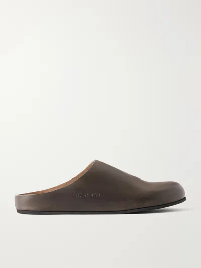 Common Projects Leather Clogs In Brown