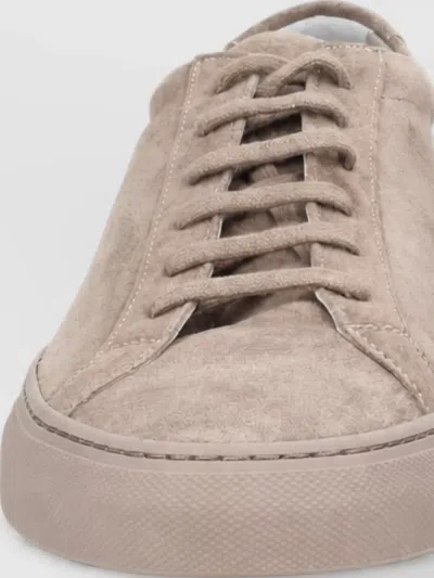 Common Projects Leather Derby Shoes In Gray