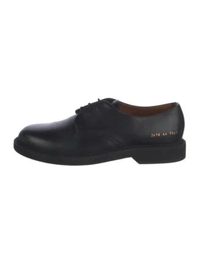 Pre-owned Common Projects Leather Derby Shoes In Black