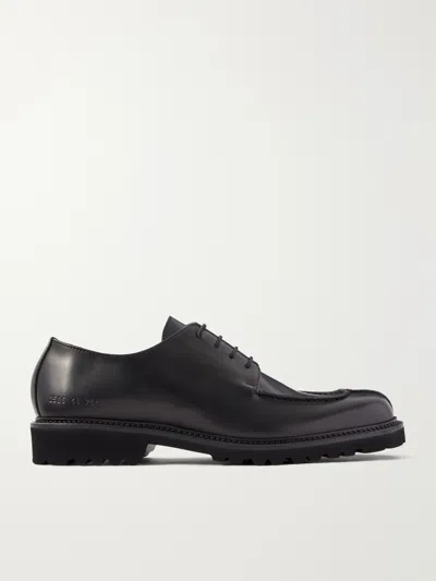 Common Projects Leather Derby Shoes In Black