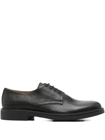 Common Projects Leather Lace-up Derby Shoes In Black