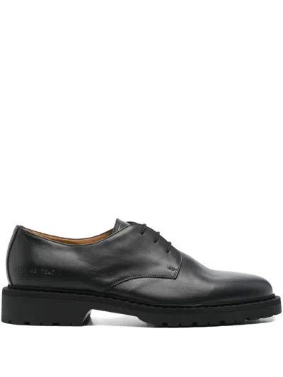 Common Projects Leather Lace-up Derby Shoes In Black