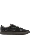 Common Projects Bball Suede-trimmed Leather Sneakers In Black