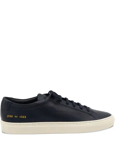 Common Projects Leather Lace-up Sneakers In Blue