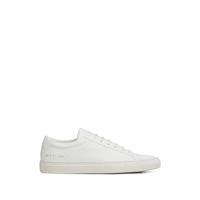 Common Projects Leather Lace-up Sneakers In White