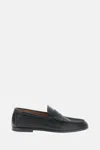 Common Projects Strap Leather Loafers In Black