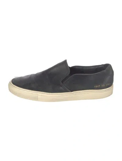 Pre-owned Common Projects Leather Loafers In Black