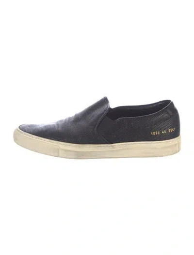 Pre-owned Common Projects Leather Loafers In Blue