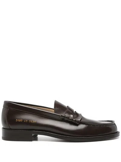 Common Projects Leather Loafers In Brown