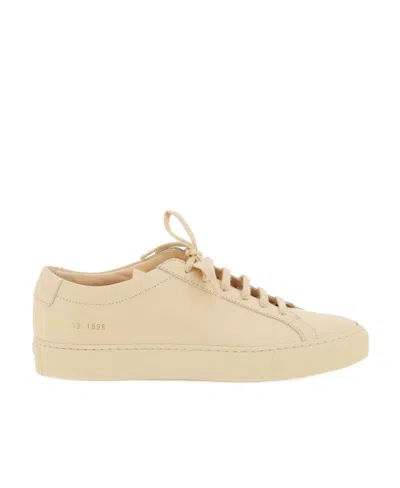 Common Projects Leather Low-top Sneakers In Nude