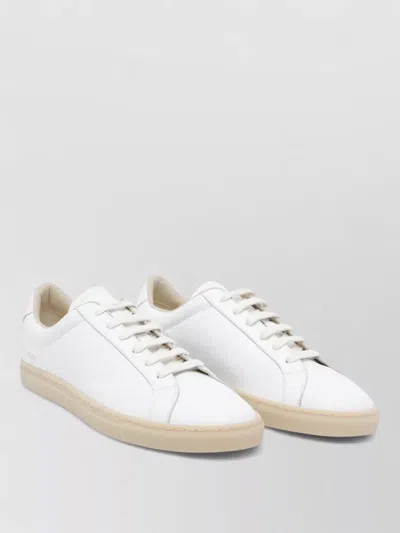 Common Projects Leather Low Top Sneakers With Rubber Sole In Multi
