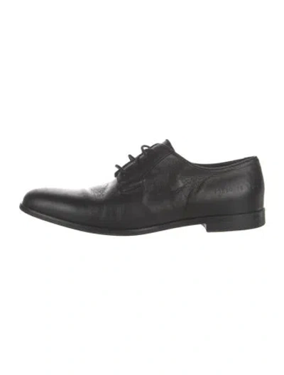 Pre-owned Common Projects Leather Oxfords In Black