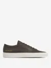 Common Projects Mens Achilles Contrast Bumpy Low-top Leather Trainers Moss