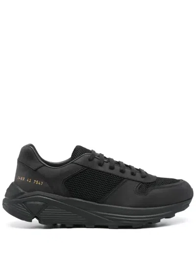 Common Projects Leather Trainers In Black