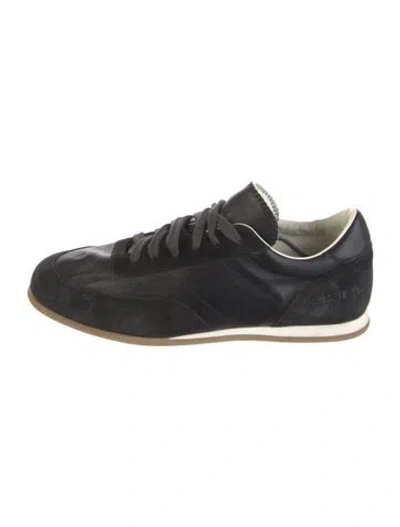 Pre-owned Common Projects Leather Sneakers In Black