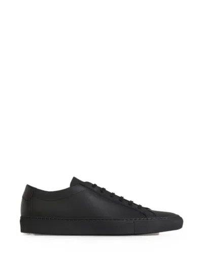 Common Projects Leather Sneakers In Black