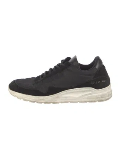 Pre-owned Common Projects Leather Sneakers In Black