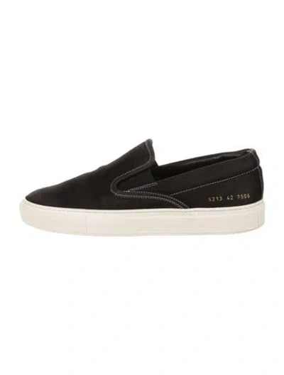 Pre-owned Common Projects Leather Sneakers In Black