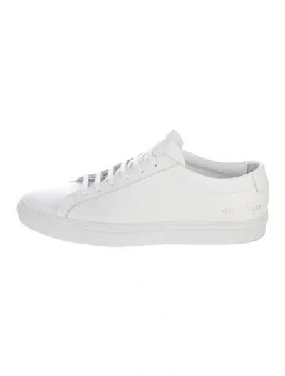 Pre-owned Common Projects Leather Sneakers In Black