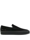 Common Projects Slip-on Sneakers Aus Veloursleder In Black