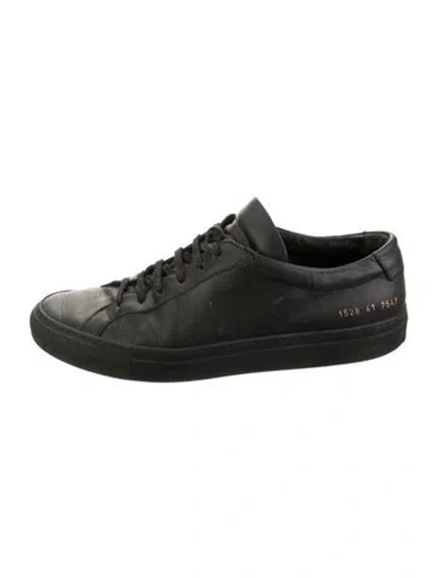 Pre-owned Common Projects Leather Sneakers In Black/green