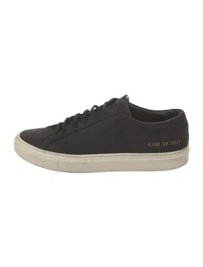 Pre-owned Common Projects Leather Sneakers In Black/neutrals