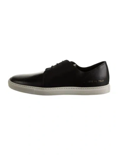 Pre-owned Common Projects Leather Sneakers In Black/white