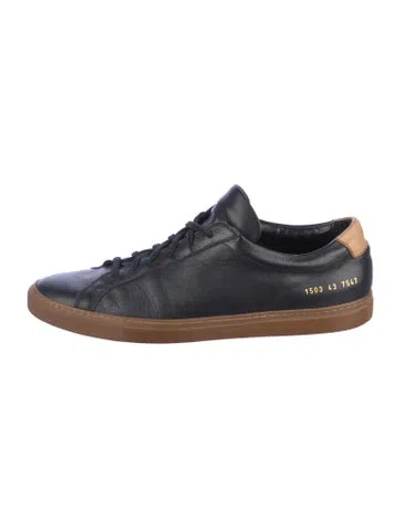 Pre-owned Common Projects Leather Sneakers In Blue