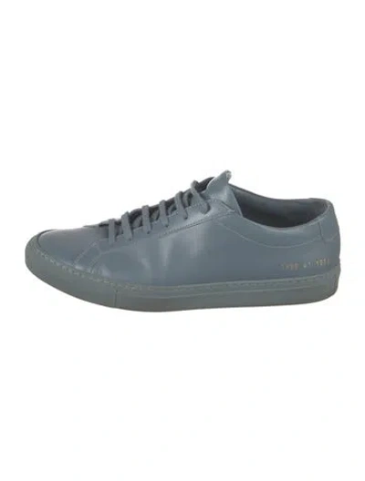Pre-owned Common Projects Leather Sneakers In Blue