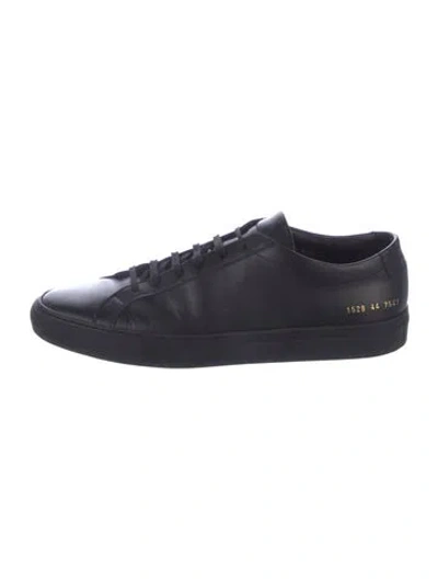 Pre-owned Common Projects Leather Sneakers In Blue