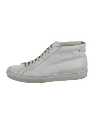 Pre-owned Common Projects Leather Sneakers In Blue