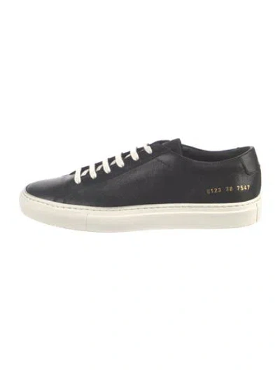 Pre-owned Common Projects Leather Sneakers In Blue