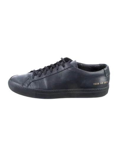 Pre-owned Common Projects Leather Sneakers In Blue