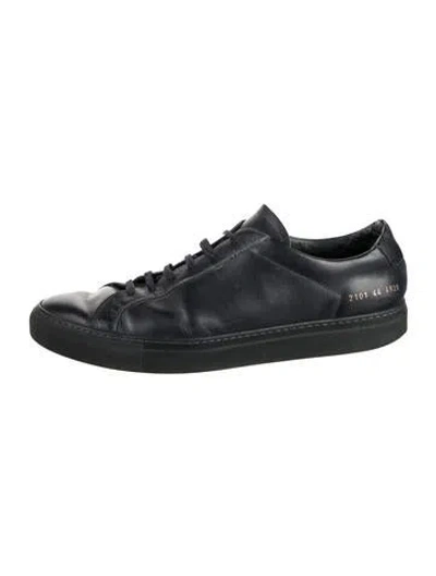 Pre-owned Common Projects Leather Sneakers In Blue