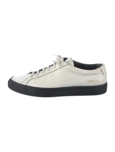 Pre-owned Common Projects Leather Sneakers In Blue