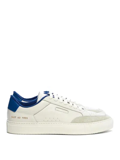 Common Projects Leather Trainers In Blue