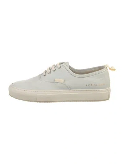 Pre-owned Common Projects Leather Sneakers In Blue/neutrals