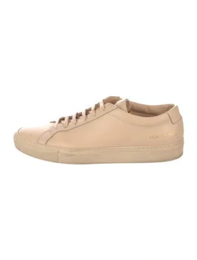 Pre-owned Common Projects Leather Sneakers In Brown