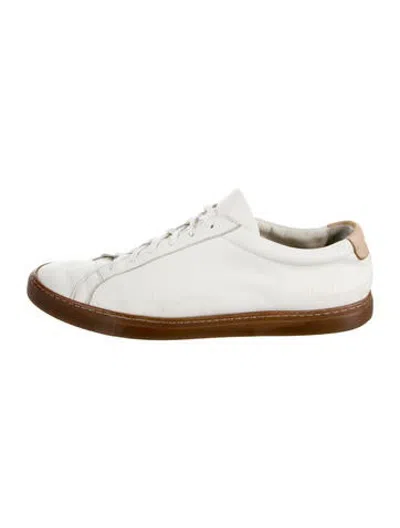 Pre-owned Common Projects Leather Sneakers In Brown/neutrals