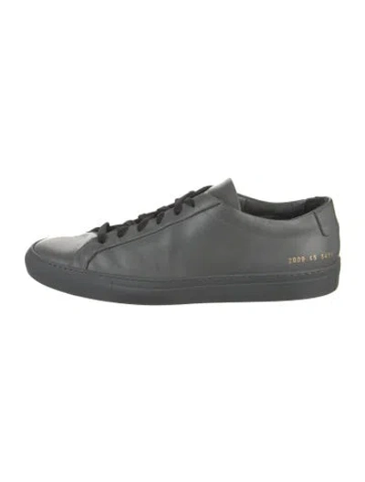 Pre-owned Common Projects Leather Sneakers In Gray