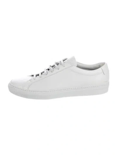 Pre-owned Common Projects Leather Sneakers In Gray