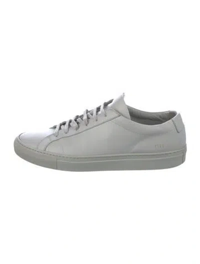Pre-owned Common Projects Leather Sneakers In Gray