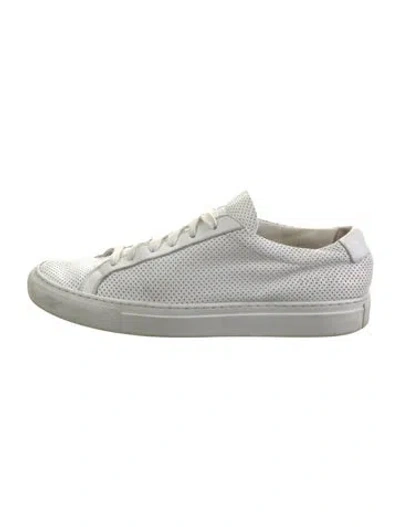 Pre-owned Common Projects Leather Sneakers In Gray
