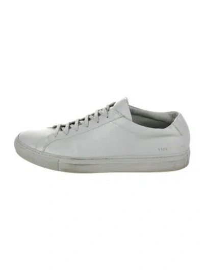 Pre-owned Common Projects Leather Sneakers In Gray