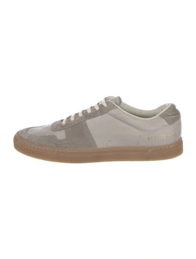Pre-owned Common Projects Leather Sneakers In Gray