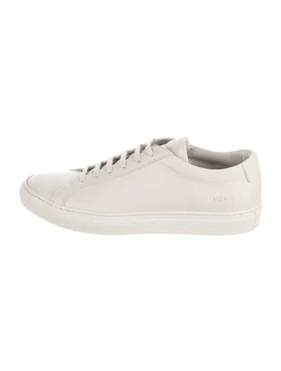 Pre-owned Common Projects Leather Sneakers In Gray