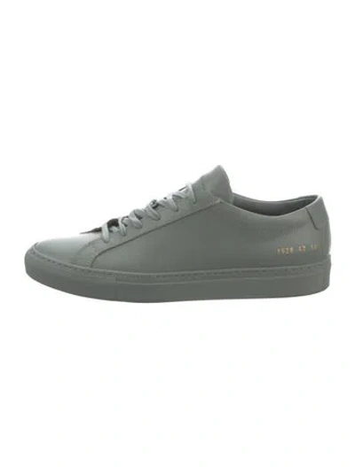 Pre-owned Common Projects Leather Sneakers In Green