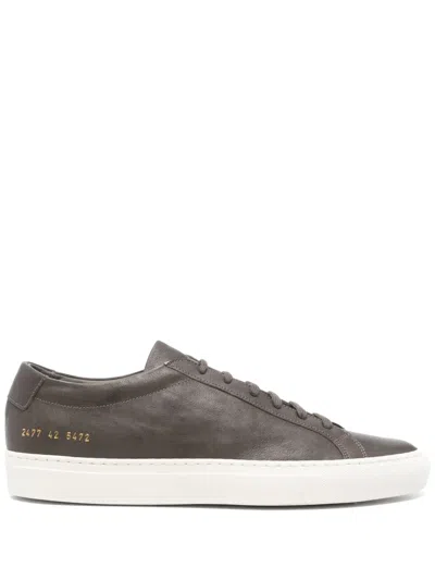 Common Projects Leather Sneakers In Grey