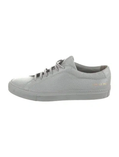 Pre-owned Common Projects Leather Sneakers In Grey