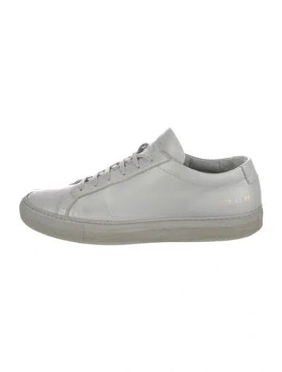 Pre-owned Common Projects Leather Sneakers In Grey